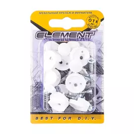 Зеркалодержатель пласт.белый с шур.(8 шт) "Element