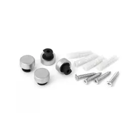 зеркалодержатель пластик-металл,матовый хром (4шт)