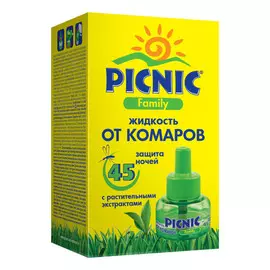 жидкость picnic family от комаров 45 ночей 30мл