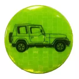 Значок световозвращающий Джип лимон