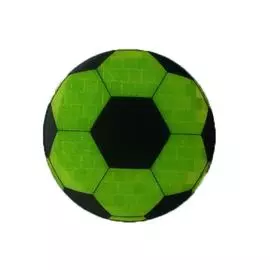 Значок световозвращающий Футбольный мяч лимон