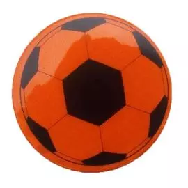 Значок световозвращающий Футбольный мяч оранжевый