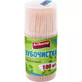 зубочистки 100шт eco technology avikomp березовые 89390
