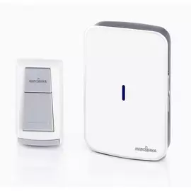 Звонок беспроводной МЕЛОДИКА Б501 белый 20 мелодий, 3 уровня громкости, с кнопкой