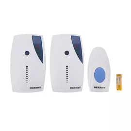 звонок дверной беспроводной с двумя вызывными панелями кнопка ip 44 rexant