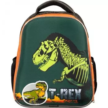 №1 School Ранец Basic T-Rex (светящийся кант)