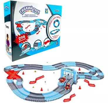 1 Toy Гибкий трек Гонки (298 деталей)