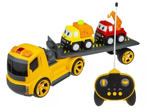 1 Toy Горстрой Машина тягач со стройтехникой на радиоуправлении