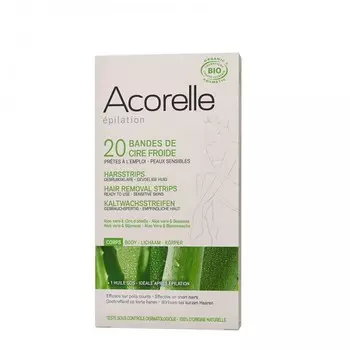 Acorelle Восковые полоски для депиляции тела x 20