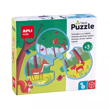 Apli Kids Пазлы Животные и их среда обитания (24 элемента)