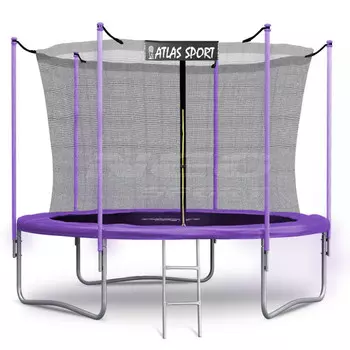Atlas Sport Батут с внутренней сеткой и лестницей (10ft) 312 см