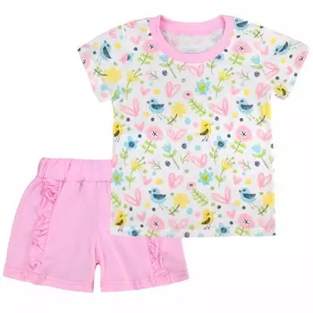 Babycollection Костюм для девочки Нежность (футболка, шорты)