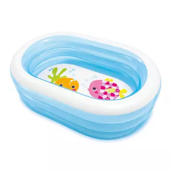 Бассейн Intex 57482NP Бассейн надувной Морские друзья 163х107х46см 230л