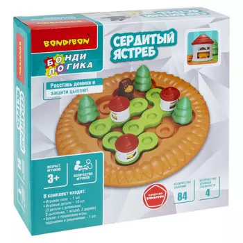 Bondibon Игра настольная логическая БондиЛогика Сердитый ястреб