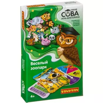 Bondibon Игра-викторина Умная Сова Веселый зоопарк