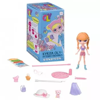 Bondibon Игровой набор Oly-Путешественница с куколкой и аксессуарами 11,5 см ВВ4317