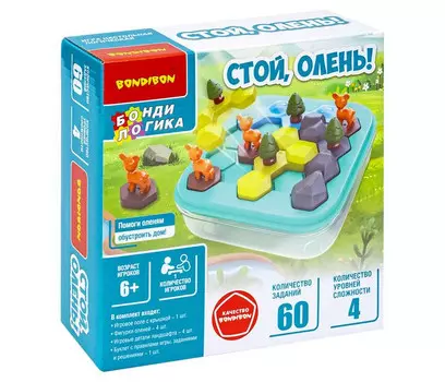 Bondibon Логическая игра Стой, Олень!