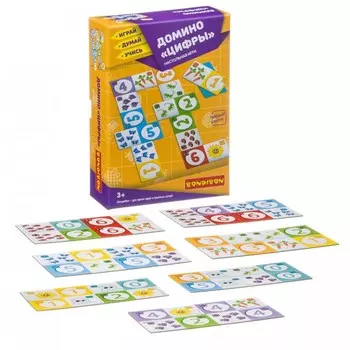 Bondibon Настольная игра Домино Цифры