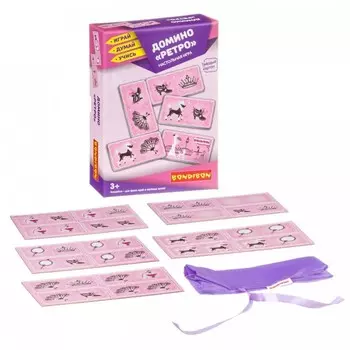 Bondibon Настольная игра Домино Ретро