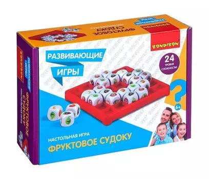 Bondibon Развивающая настольная игра Фруктовое судоку