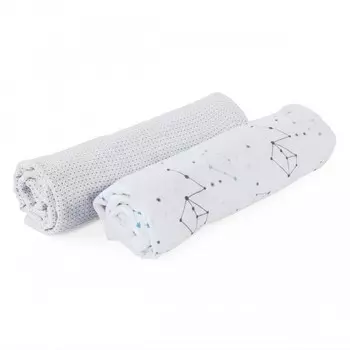 Пеленка Chicco Муслиновая Zodiac 110х110 см 2 шт.