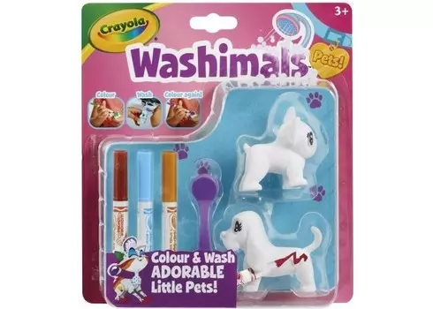 Crayola Фигурки для раскрашивания Washimals Собачки