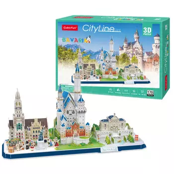 CubicFun 3D пазл Бавария CityLine 178 деталей