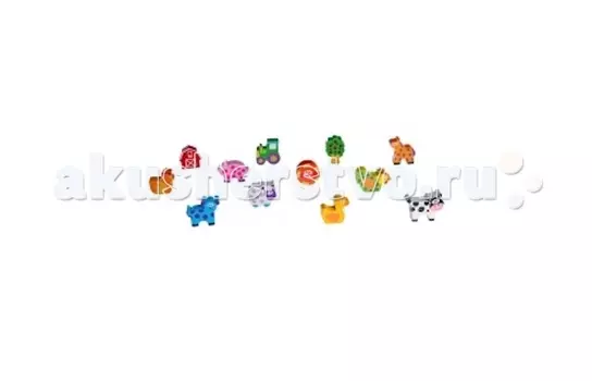 Деревянная игрушка Bondibon Игровой набор Веселая Ферма