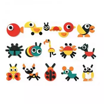 Деревянная игрушка Djeco Конструктор Геоанимо