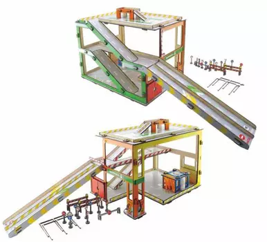Деревянная игрушка Фабрика Мастер игрушек Бизиборд Парковка