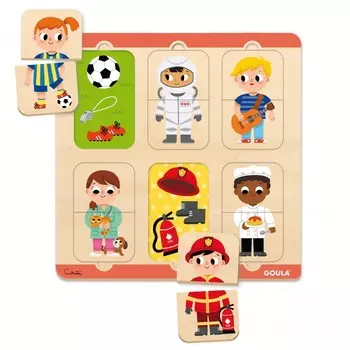 Деревянная игрушка Goula Пазл Профессия
