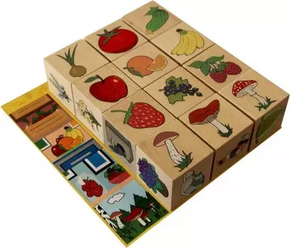 Деревянная игрушка Краснокамская игрушка Кубики Окружающий мир