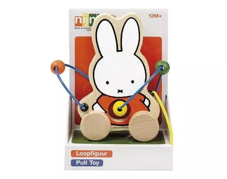 Деревянная игрушка Totum Miffy Лабиринт с бусинами