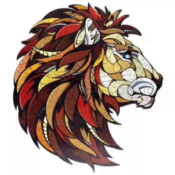 Eco Wood Art Деревянный пазл-головоломка Ewa Лев L 31x28 см коробка-шкатулка