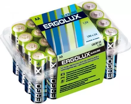 Ergolux Батарейка Alkaline BP-24 (AA - LR6,1.5В)