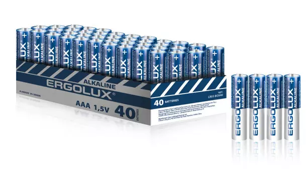 Ergolux Батарейка Alkaline LR03 BOX40