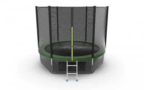 EVO Jump Батут External с внешней сеткой и лестницей 10ft + нижняя сеть
