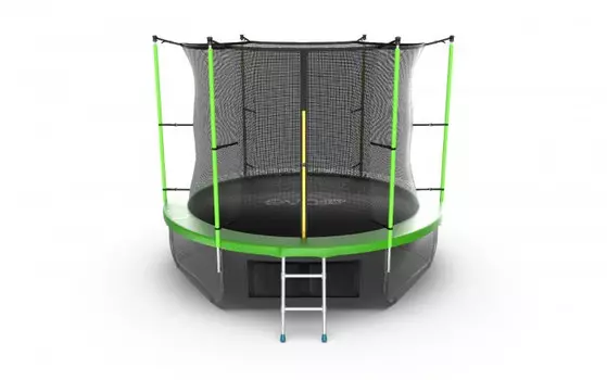 EVO Jump Батут Internal с внутренней сеткой и лестницей 10ft + нижняя сеть