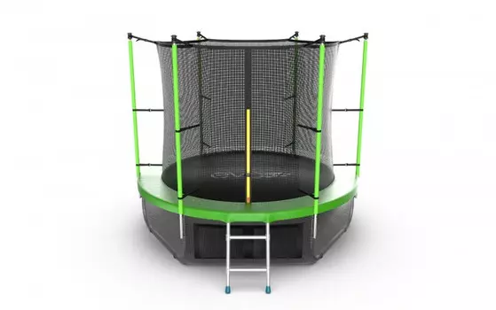 EVO Jump Батут Internalс внутренней сеткой и лестницей 8ft + нижняя сеть