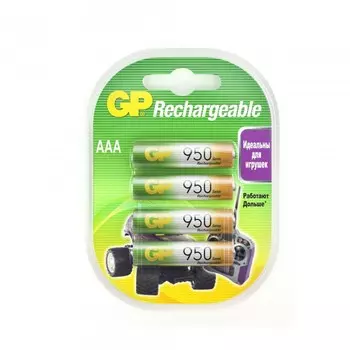 GP Аккумулятор Rechargeable AAA (LR03) 4 шт.