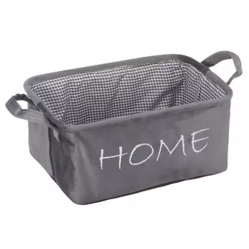 Handy Home Корзина для хранения Велюр 34x22x16 см