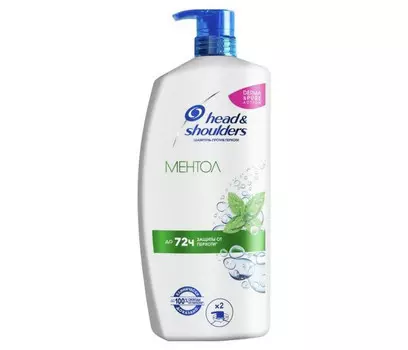 Head &amp; Shoulders Шампунь против перхоти Ментол с дозатором 900 мл