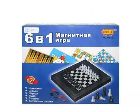 Junfa Игра настольная магнитная 6 в 1