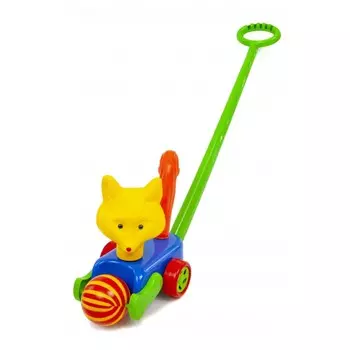Каталка-игрушка POLtoys Лиса с мячиком