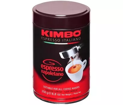 Kimbo Кофе Espresso Napoletano молотый в банке 250 г