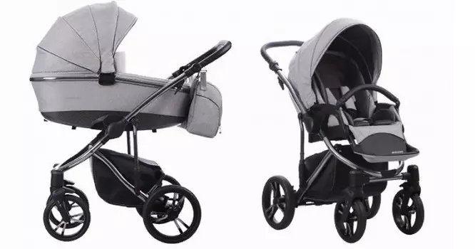 Коляска Bebetto Bresso Premium Class Stella Silver 2 в 1
