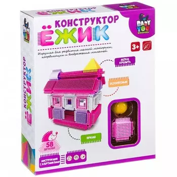 Конструктор Bondibon Ежик Дом (58 деталей) ВВ2577