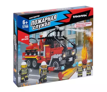 Конструктор Bondibon Машина со спасателями (432 детали)