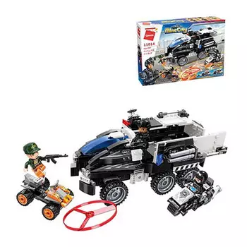 Конструктор Enlighten Brick Машина с фигурками и аксессуарами 517 деталей