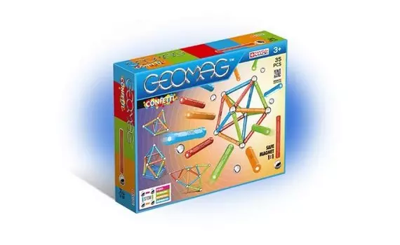 Конструктор Geomag магнитный Confetti (35 деталей)